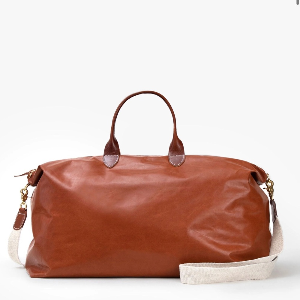 Clare V, Weekender, camel leather